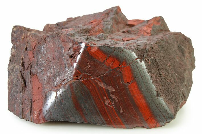 Polished Banded Iron Formation Section - Billion Years #325775